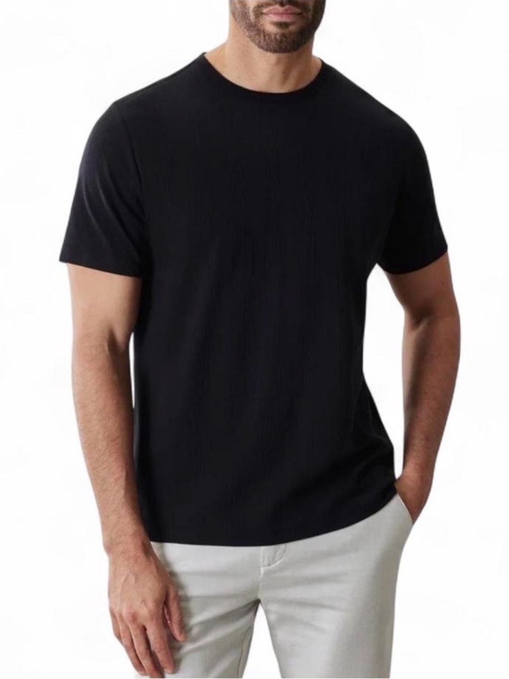 Robert Barakett Black Short Sleeve Crewneck Tee Sz M